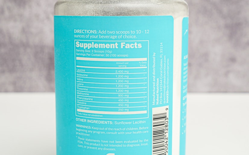 Naked EAAS ingredients