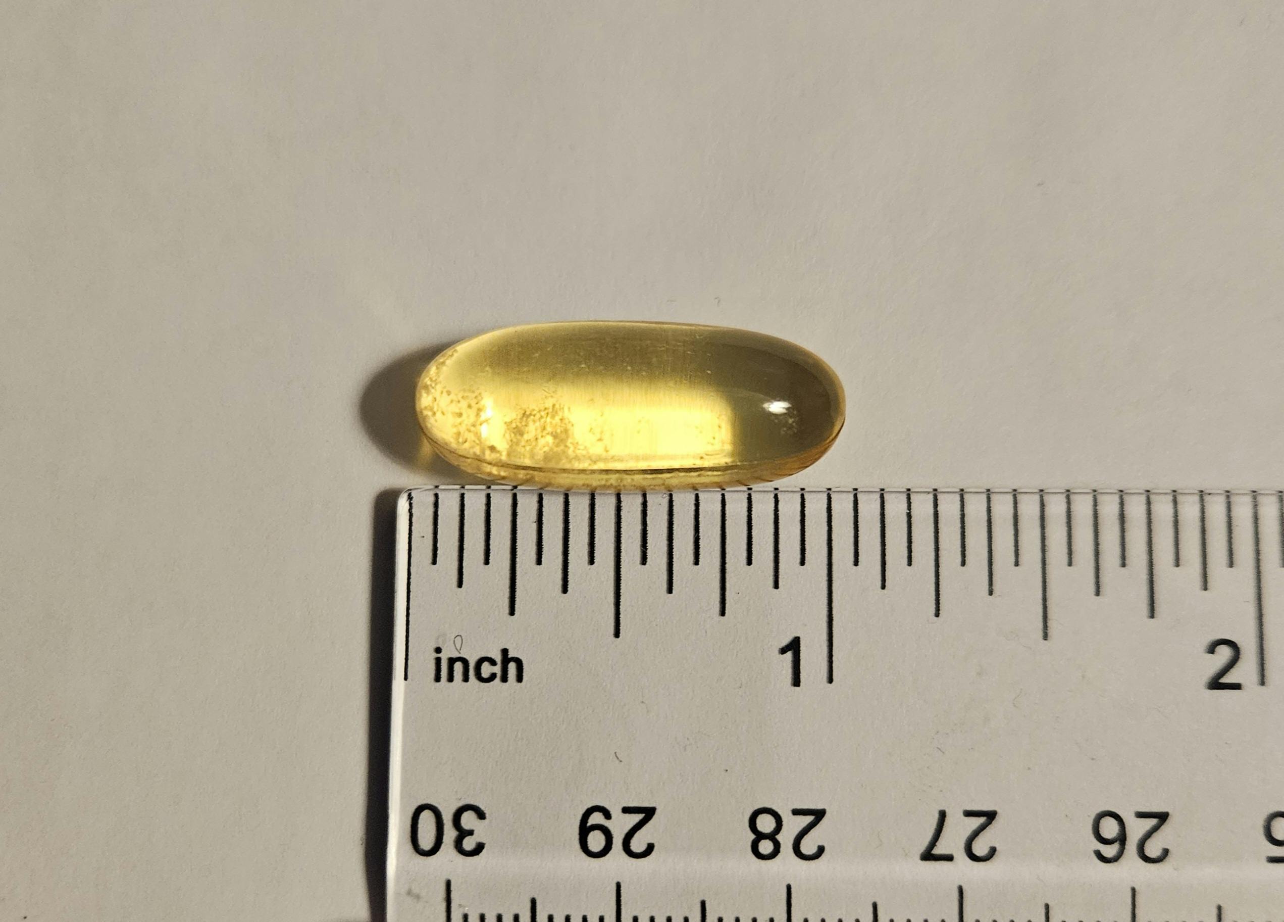 Nature Made fish oil pill size
