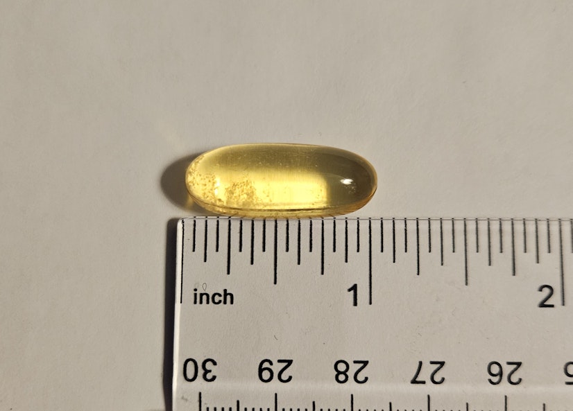 Nature Made fish oil pill size