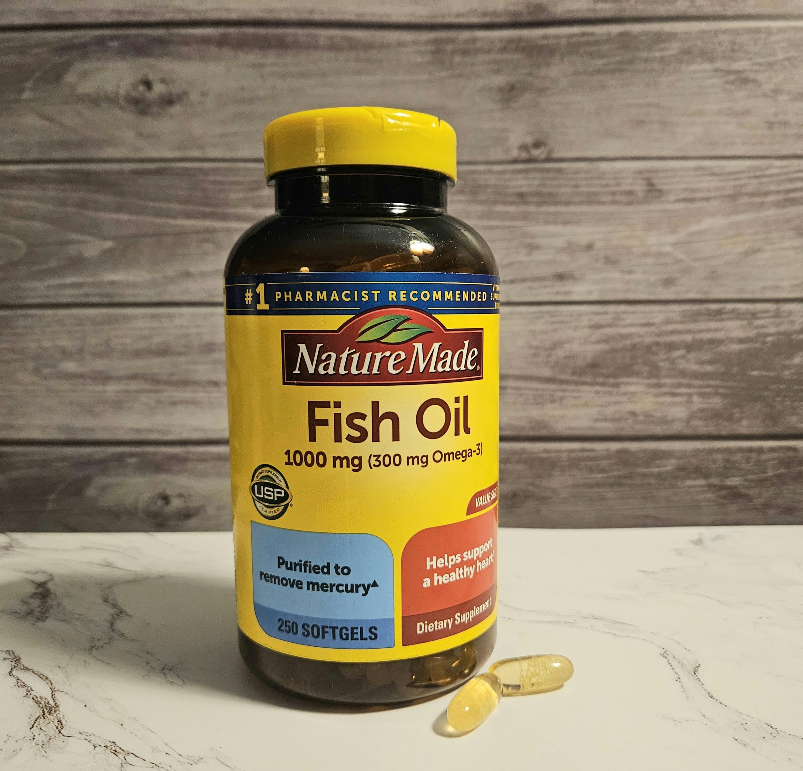 Nature Made Fish Oil 1000 mg 250 Softgels