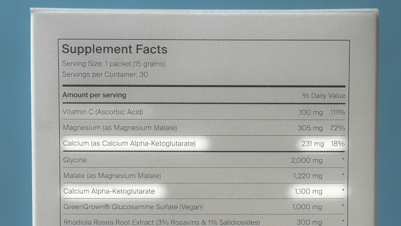 Novos Core Ingredients Calcium Cakg Illustration