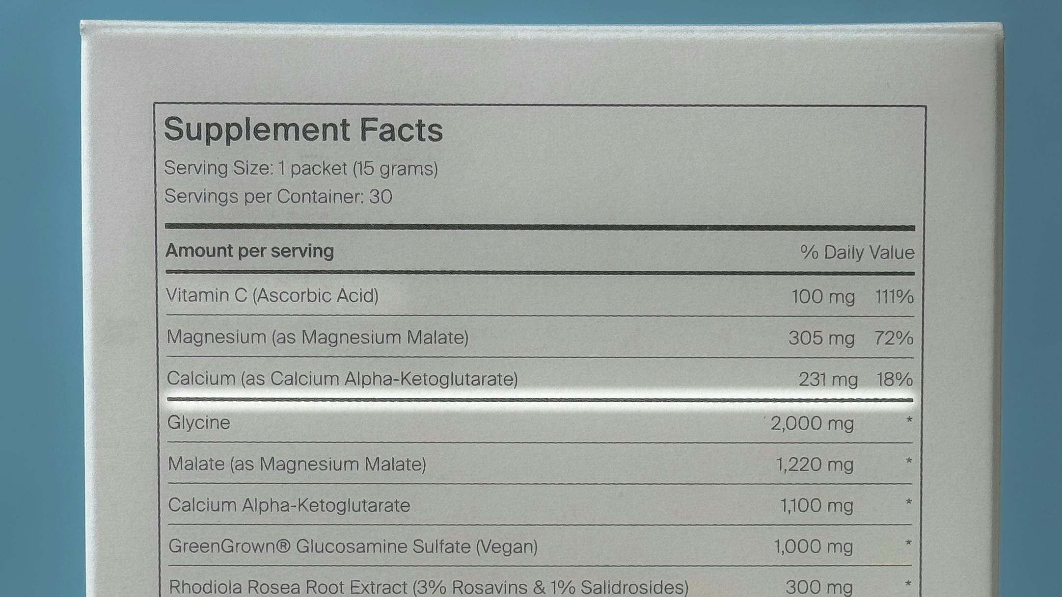 Novos Core Ingredients Diving Line