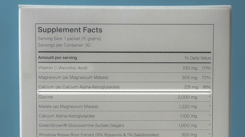 Novos Core Ingredients Diving Line