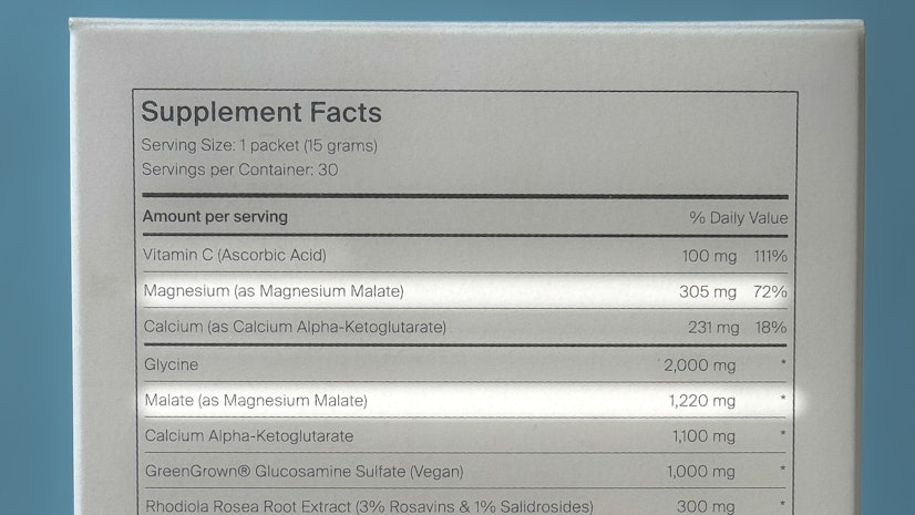 Novos Core Ingredients Magnesium Malate Illustration