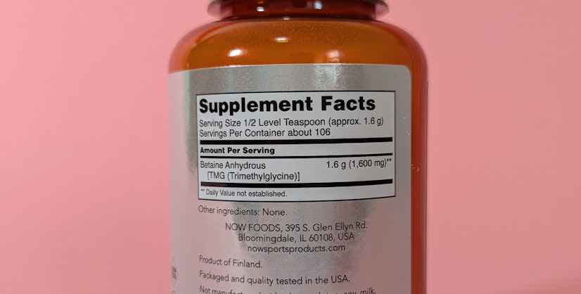 NOW Sports Betaine Powder Ingredients