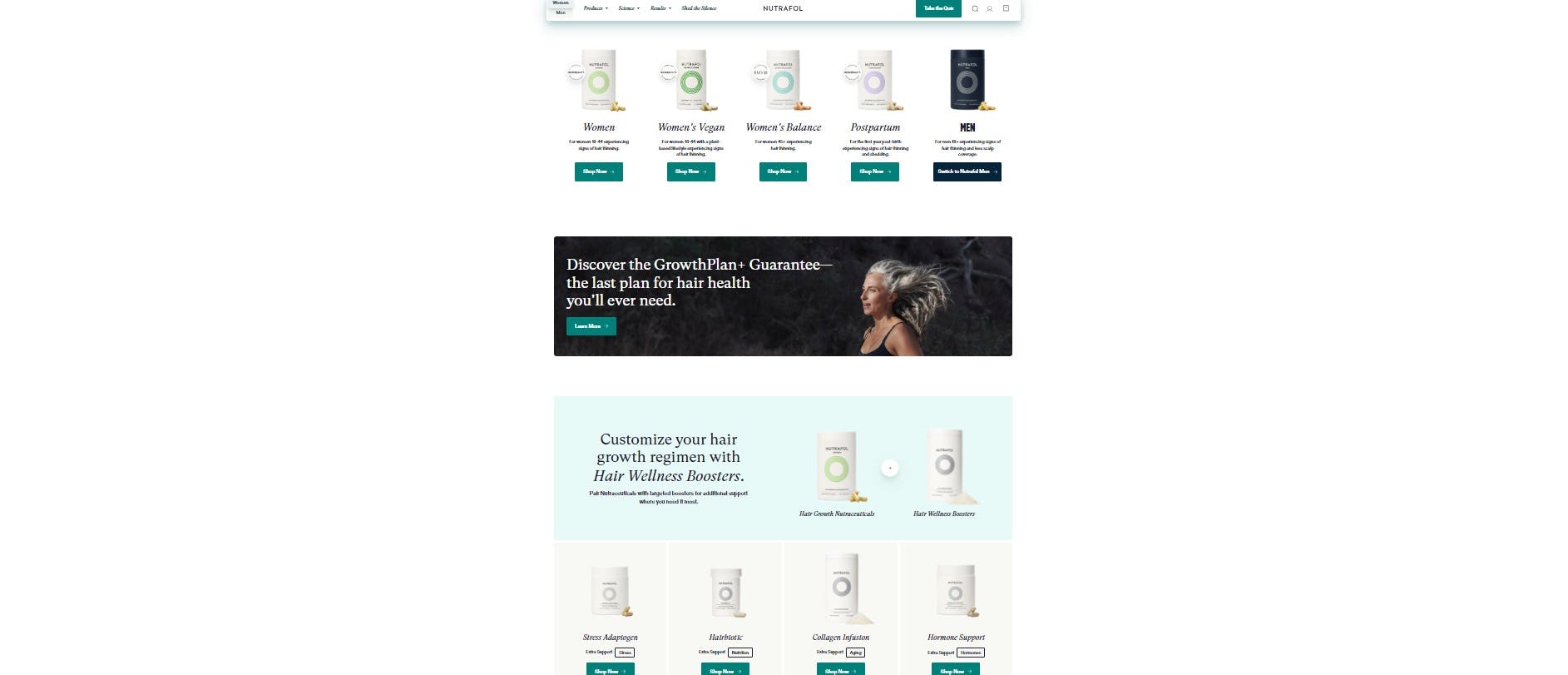 Nutrafol Product Catalog