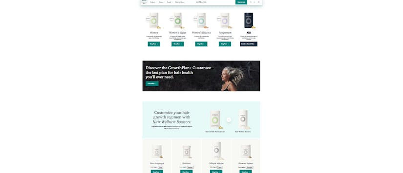 Nutrafol Product Catalog