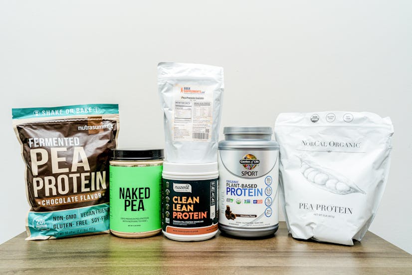 Pea protein powders