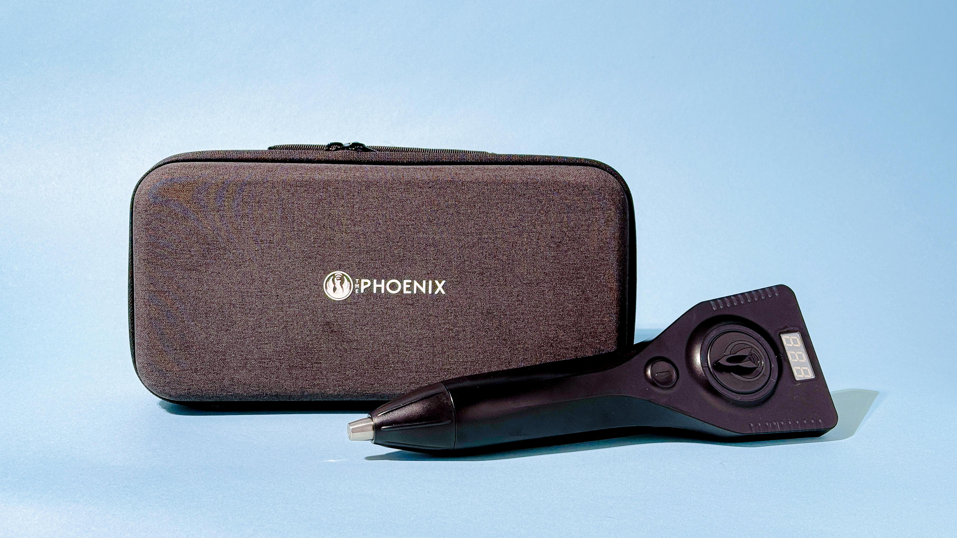 Phoenix ED device with its carrying case