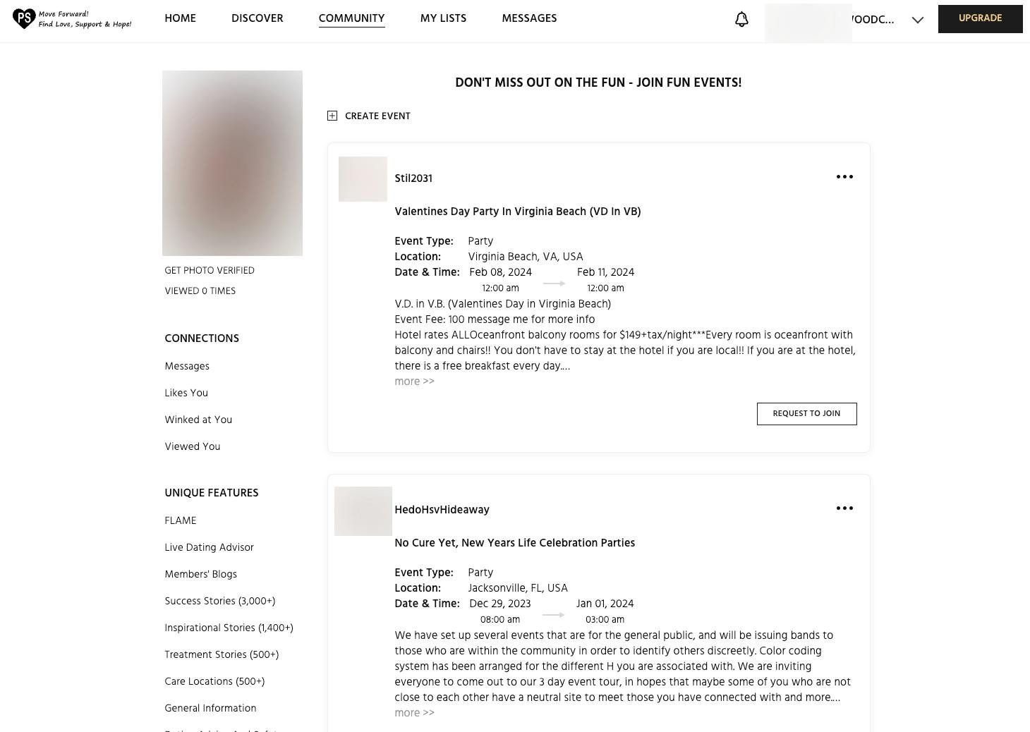 Positive Singles Fun Events