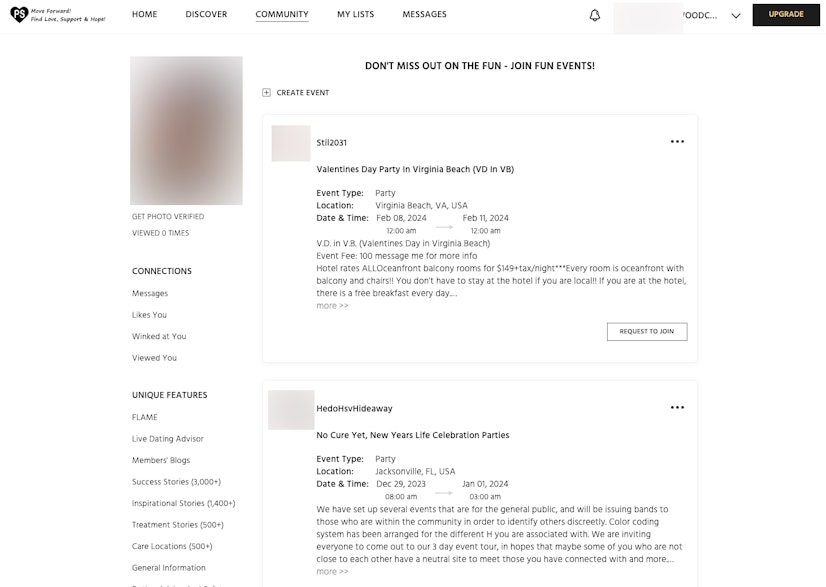 Positive Singles Fun Events