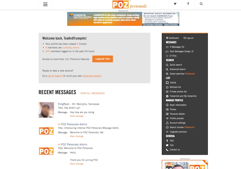 Poz Personals Dashboard