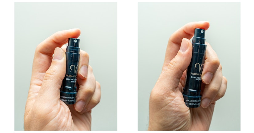 Promescent Bottles in Hand Side by Side Review