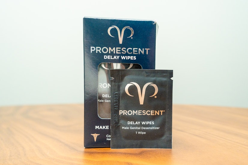 Promescent Delay Wipes Box and wipe review