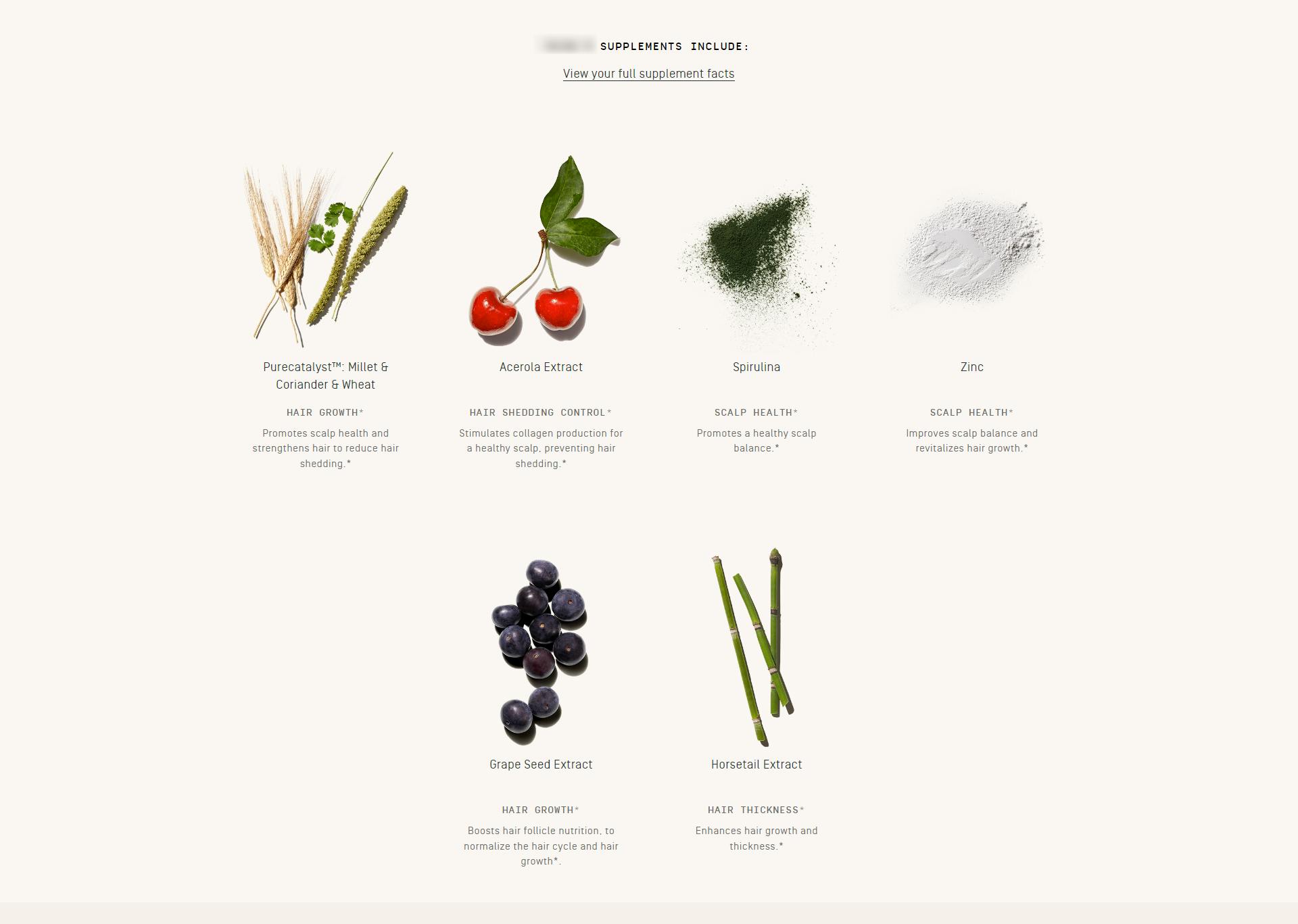 Prose Review Custom Hair Supplements Ingredients