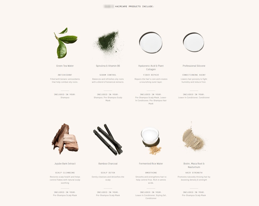 Prose Review Haircare Formula Ingredients