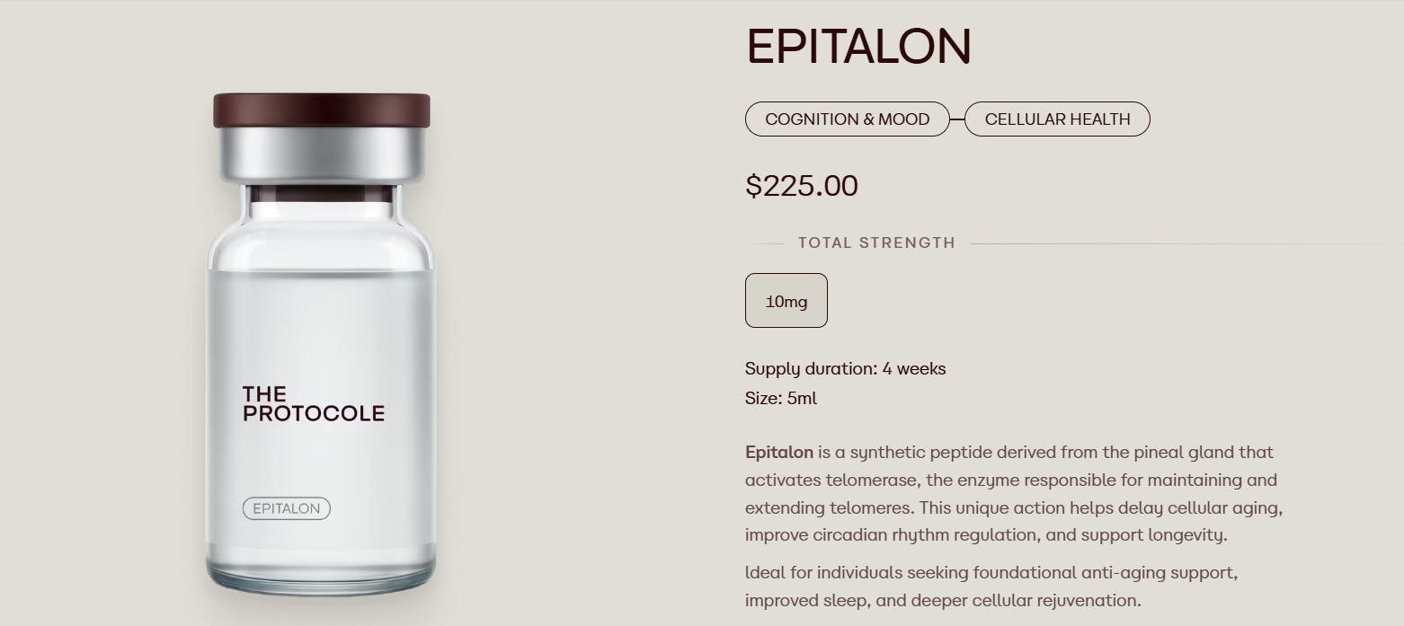is epitalon and epithalon the same Epitalon Peptide