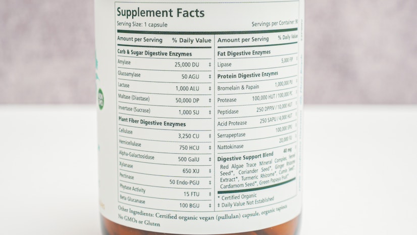 Pure Synergy Enzyme Powder Ingredients