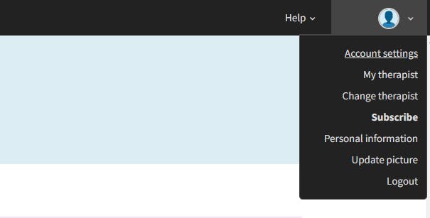 Regain Change Therapist Option