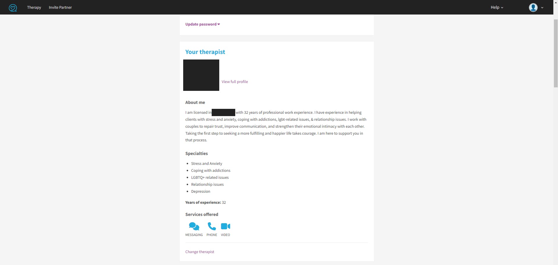 Regain Therapist Profile