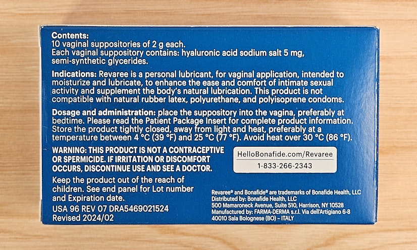 Revaree Reviews Box Information