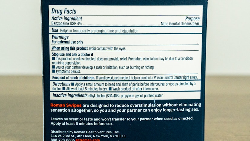 Roman Swipes Drug Facts