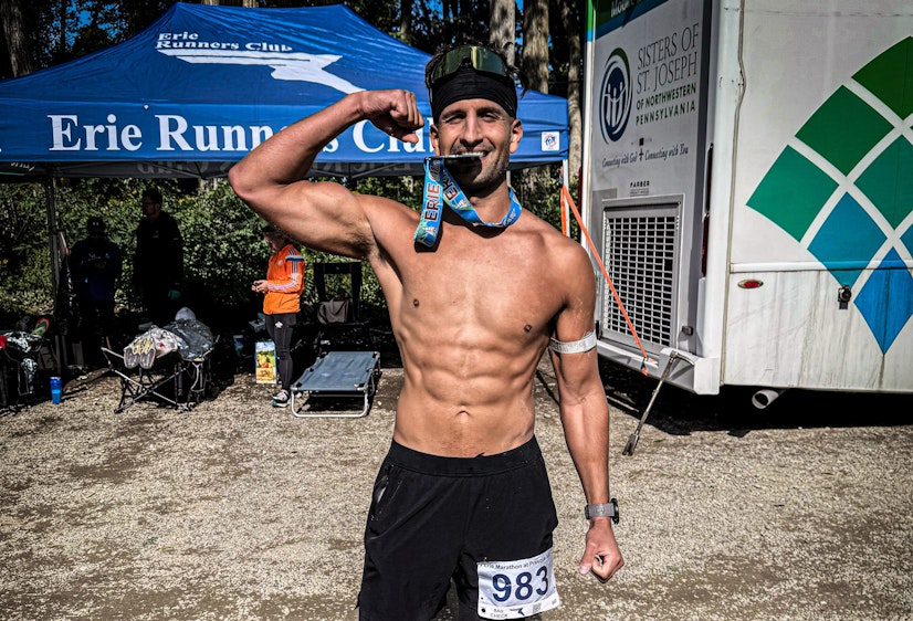 Sahil Bloom at the marathon