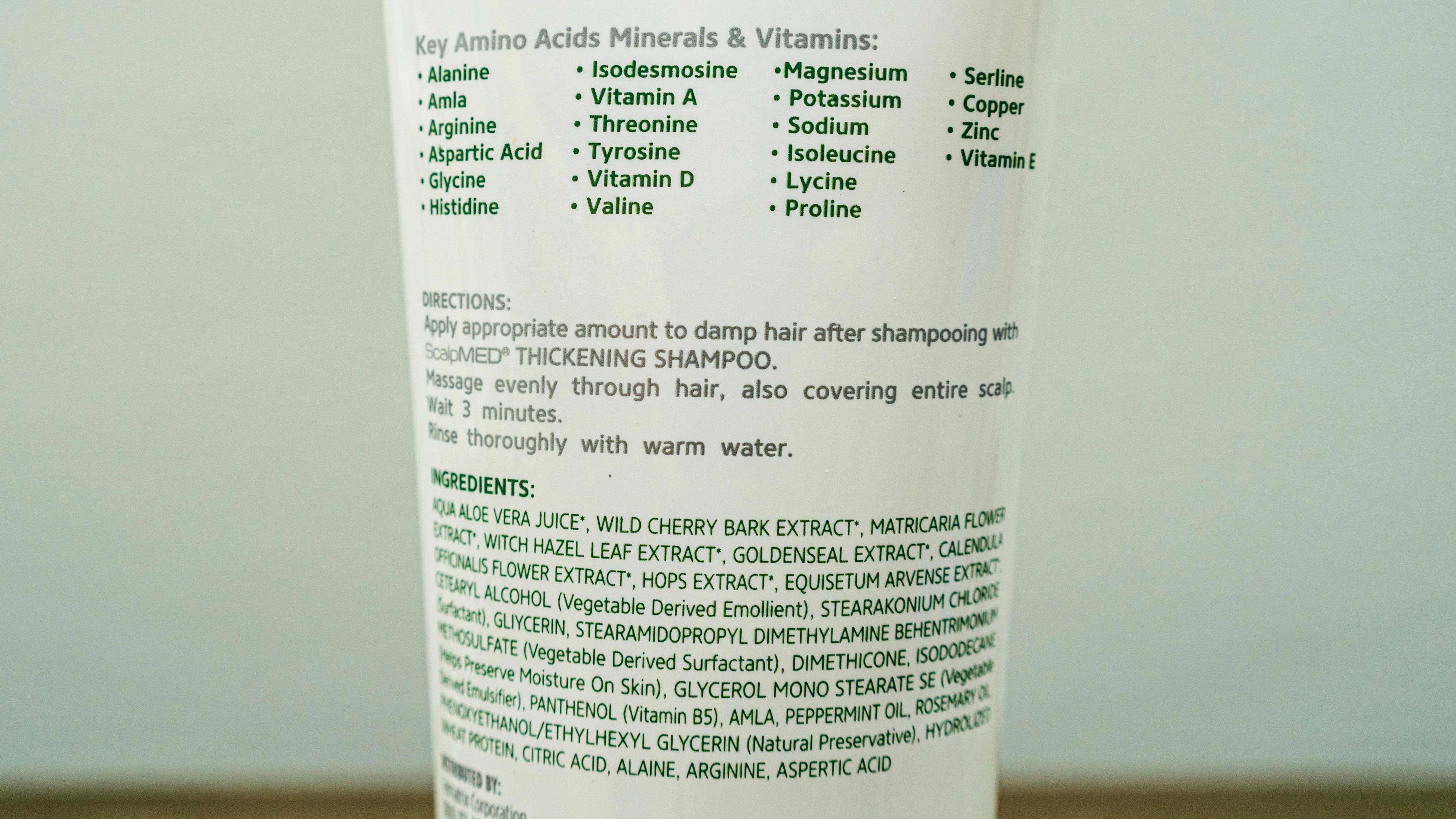 ScalpMED Conditioner Ingredients