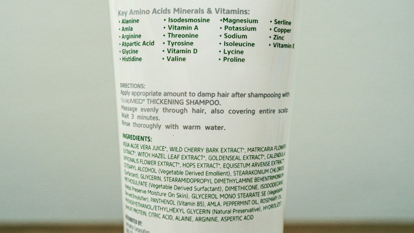 ScalpMED Conditioner Ingredients