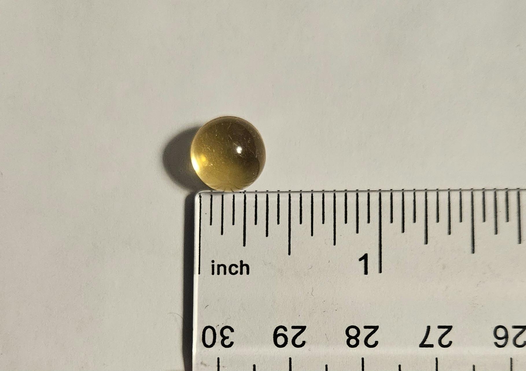 Spoonful fish oil pill size