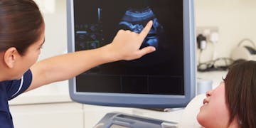 ultrasound technician thumb