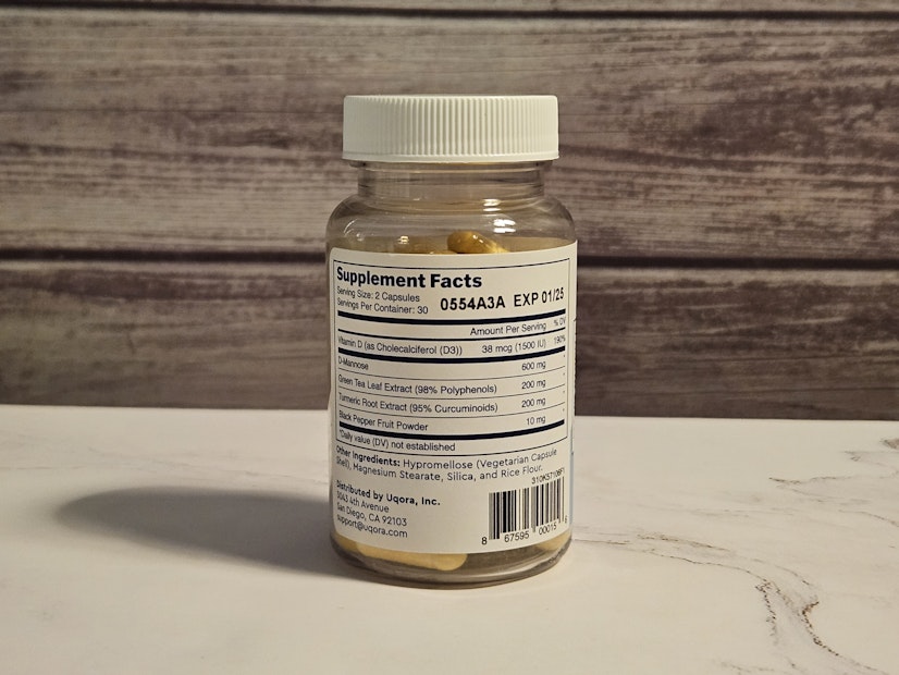 Uqora Defend Supplement Facts