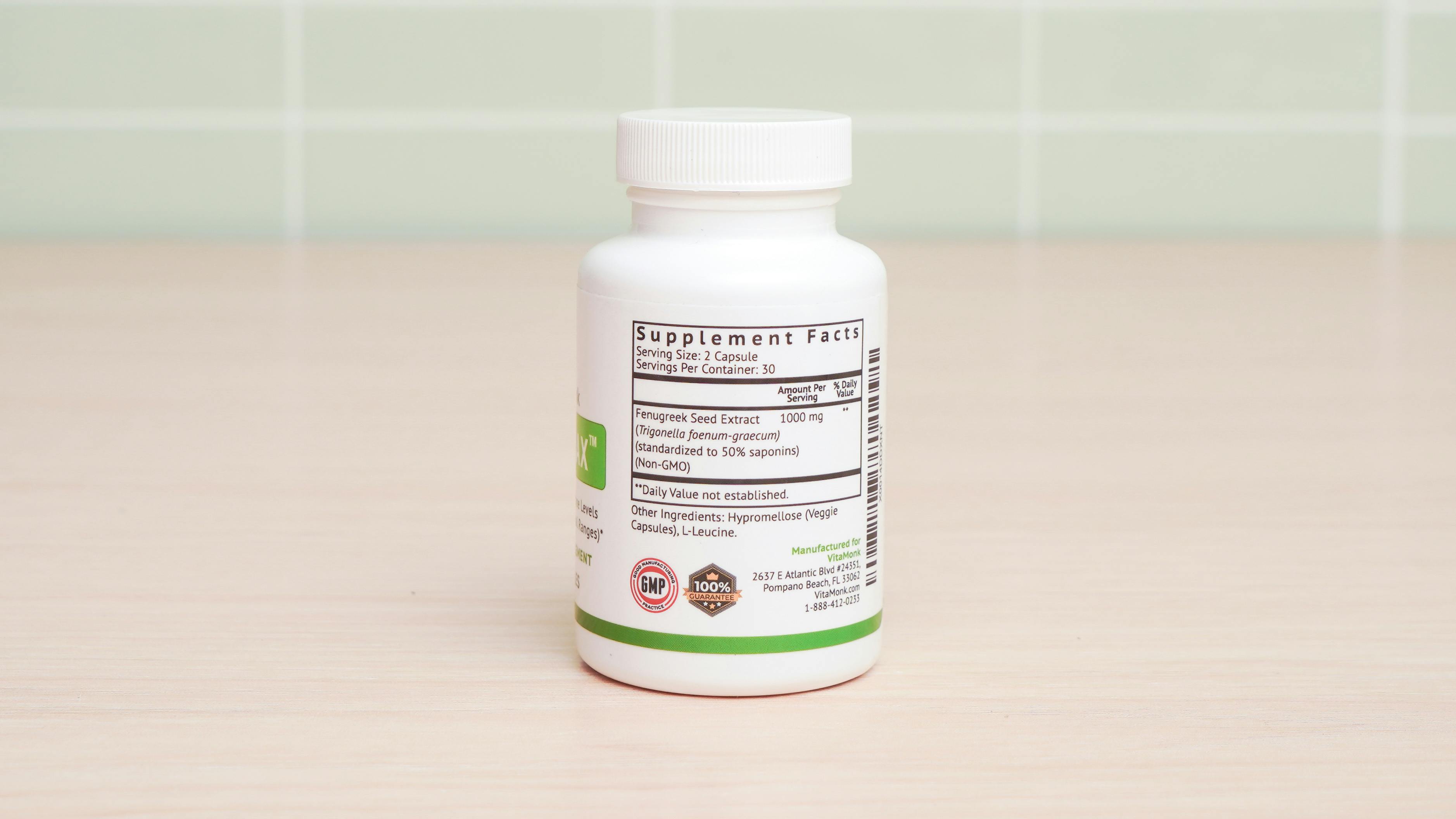 Vitamonk Fenutrax Ingredients