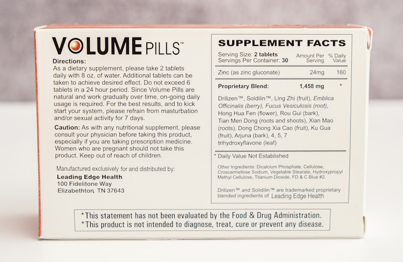 Volume Pills ingredients