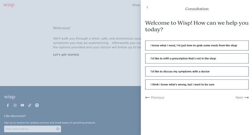 Wisp Review Symptoms Quiz