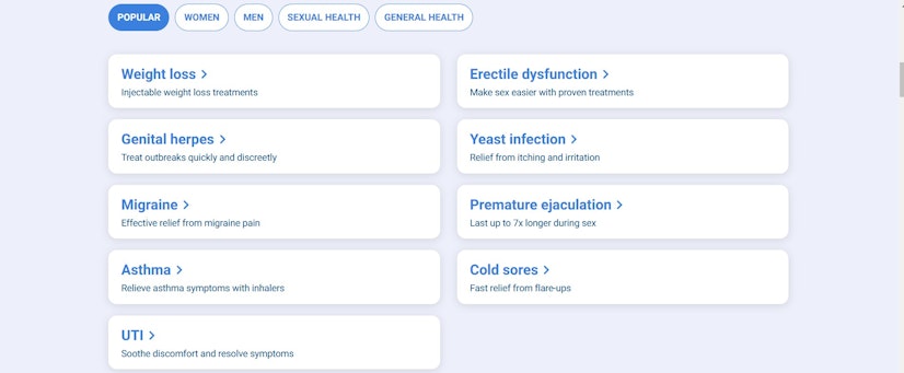 Ziphealth Treatment Categories